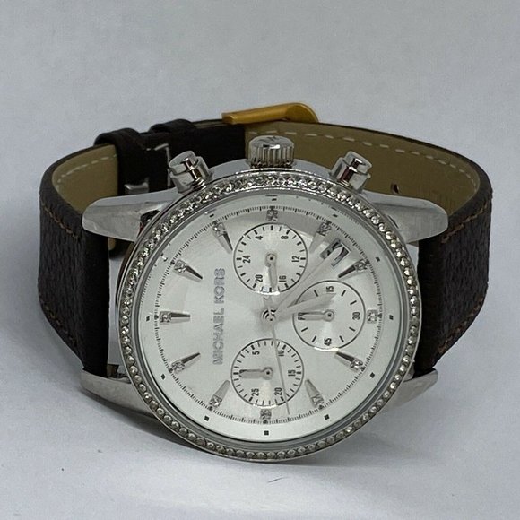 Michael Kors Ritz MK6428 Women\'s Brown Leather Ana main image 4